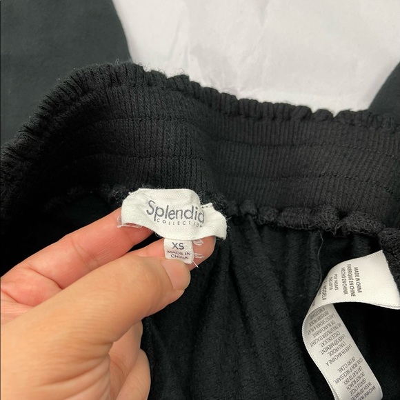 Splendid Black joggers Drawstring Pants Woman’s Size XS - Picture 4 of 11